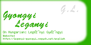 gyongyi leganyi business card